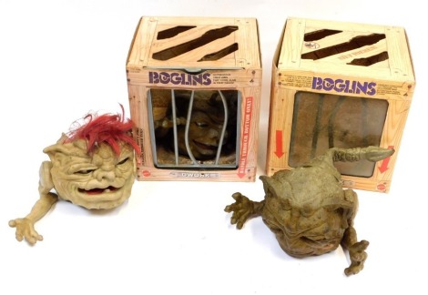 Matell Boglins, D Walk, and Plunk, boxed and unboxed. (3)