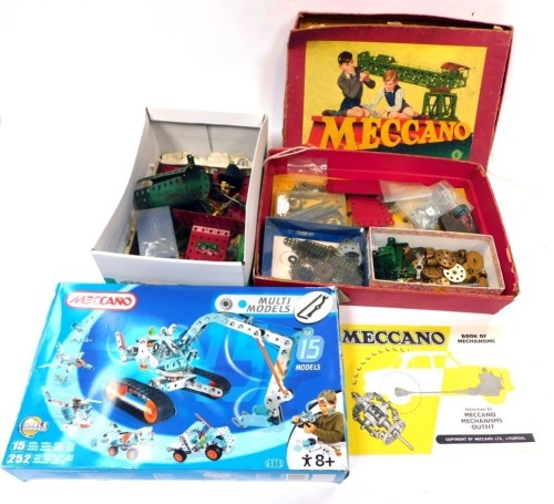 Meccano, including set number 6, Meccano gears and mechanisms, and a Meccano 6515 multi models set. (a quantity)