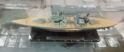 Atlas Editions Legendary War Ships of World War II, including the IJN Yamato, HMS Ark Royal, HMS Prince of Wales, etc., boxed. (8) - 5