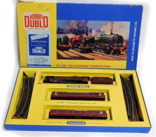 A Hornby OO gauge two rail 2022 set, The Caledonian passenger train set, boxed.