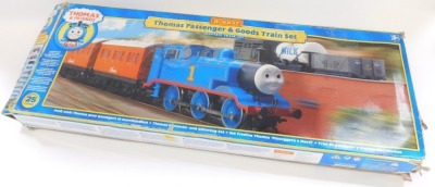 A Hornby Thomas Passenger and Goods Train, boxed.