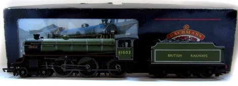 A Bachmann Branch Line OO gauge locomotive Impala, 4-6-0, 61002, Doncaster Green British Railways without generator, 31-707.