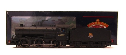 A Bachmann Branch Line OO gauge Class J39 locomotive, 0-6-0, 64897, BR black, 31-855A.