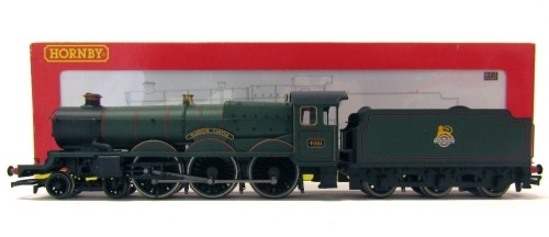 A Hornby OO gauge Castle Class locomotive Warwick Castle, 4-6-0, 4081, BR line green, R2543.