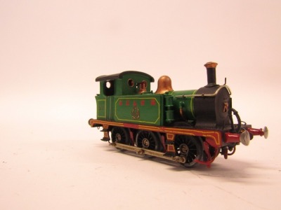 A white metal kit built ECR P class locomotive, 0-6-0, 27, green. - 3