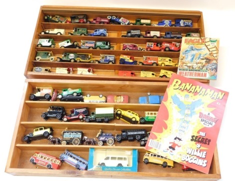 Lledo and other diecast, including Holiday Shop Transit minibus, London Country bus, Mercury Fiat 128, etc. (a quantity)