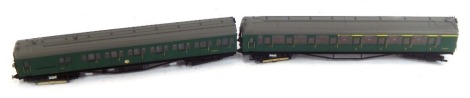 A Hornby OO gauge British Railways 2-Hal Composite Electrical Multiple Unit, Set No 2369, comprising S10757S powered and S12224S dummy, BR Southern Rail green, R3290.