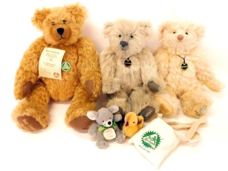 Deans limited edition bear Matilda, Toby The Best of Friends set, miniatures, etc. (5)