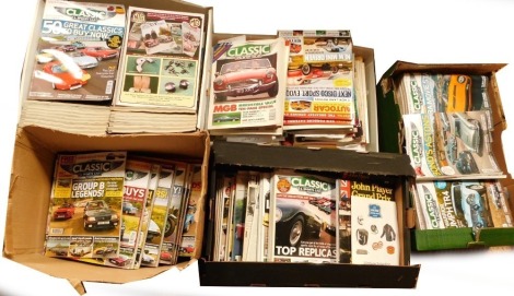 A collection of Classic and Sports Car magazine. (3 boxes) To be sold on behalf of the Estate of the Late Jeffrey (Jeff) Ward.