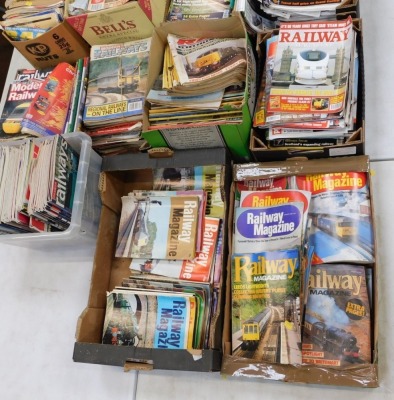 A large quantity of Railway Magazine, Railway Modeler, Modern Railways, and other magazines. (a large quantity) - 2