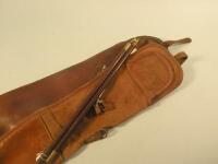A leather shotgun case