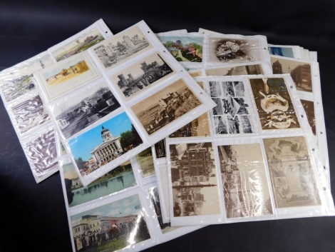 Various postcards, early 20thC and later, Hampton Court, Sleaford, other Lincolnshire, Scarborough, various other seaside resorts, etc. (a quantity)