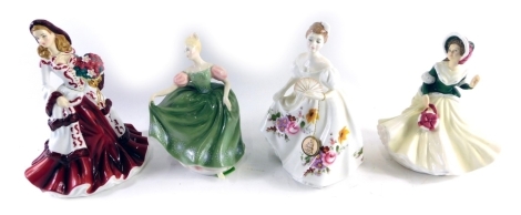 Four various Royal Doulton figures, to include Marilyn, HN3002, printed marks beneath, 21cm high, etc. (4)