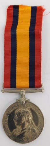 A Victorian South Africa medal, marked 4832 PTE H S DRAYTON R FUS.