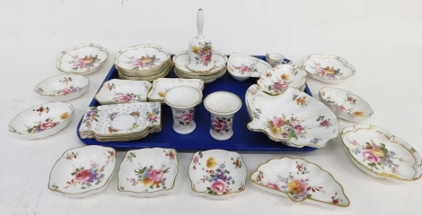 Various Royal Crown Derby Derby Posies and other china, heart shaped dish, 10cm wide, various other dishes, etc. (a quantity)