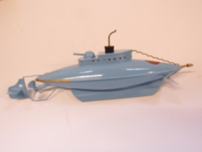 A Sutcliffe model tinplate clockwork Unda-Wunda diving submarine, boxed. - 3