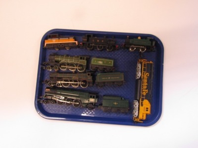 Hornby and Bachmann OO gauge and HO gauge locomotives, including BR standard class 7MT Iron Duke, Hall Class locomotive Kneller Hall, etc. (1 tray) - 2