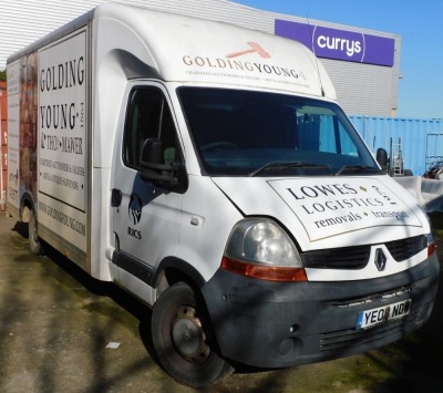 A 2008 Renault Master Trucksmith Lo-Loader or Luton van, registration YE08 NDO, with paperwork relating to past private plate GY02 LOT (not included), SORN, used daily and running fine up to March 2020 thereafter when being used for storage purposes duri - 3