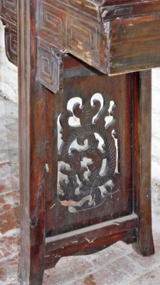 A Chinese altar table, 87cm high, 212cm wide, 39cm deep. - 2