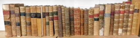 19thC leather bindings, to include Medical Review, various volumes, Carpenter Mental Physiology, gilt half Morocco and marbled boards, published by Henry S King and Co London 1874, Edinburgh Field and Surgical Journal volumes 4, Bloodstock Breeders Review