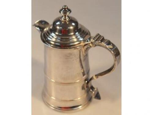 A George III silver tankard jug