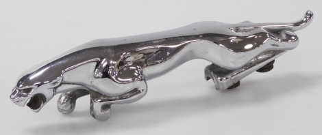 A WBB Jaguar chrome car mascot, 19.5cm wide.