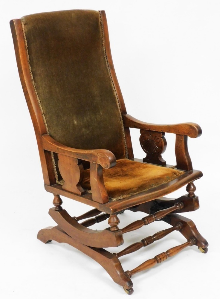 Wide rocking store chair