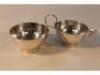 Elizabeth II Scottish silver cream jug and sugar bowl