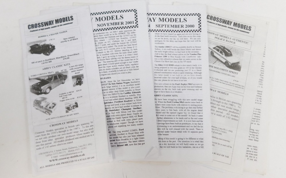 Three Crossway models, comprising a Morris JB POT Planners van, a