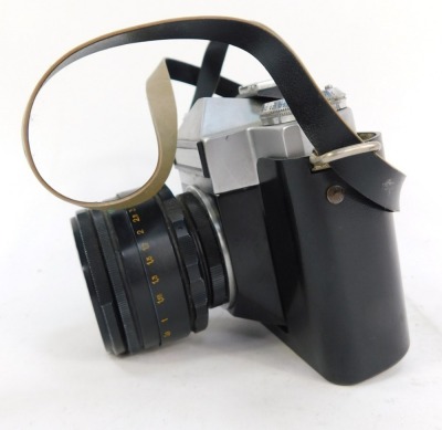 A Zenit E camera, with 2-58 lens, serial no 757223. - 2