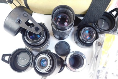 Camera and optics equipment, comprising Nokia Coolpix 3200, Konica A4, Hama film reels, Canon EOS 30, Pentax zoom 105R, Pentax Espio 115M, Pentax PC35AF-M, Pentax ME Super, Pentax Asahi 80mm-200mm lens, 50mm Pentax lens, 28mm Pentax lens, Pentax 40-80mm l - 2