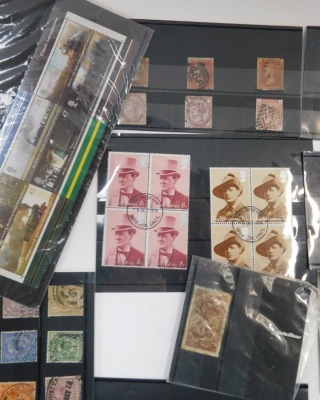 Philately. Penny red stamps, postal worn, Italian stamps, first day covers for Royalty and trains, etc. (a small group of loose) - 4