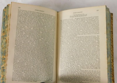 Critical and Historical Essays, Longmans Green and Co, New Impression 1908, in brown boards with gilt stencilling, marked in gilt Sleaford Grammar School Robert Carre Founder 1604 AD. - 2