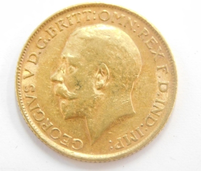 A George V gold half sovereign, 1913. - 2