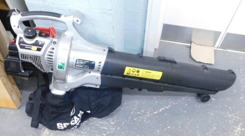 A Spear and Jackson SBV31 leaf vacuum, with bag.