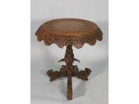 A 19thC Burmese hardwood occasional table