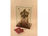 A Sinclair Harding of Cheltenham brass sea clock