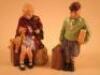 A pair of Royal Doulton figures