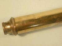 A J. Harris & Son of London brass and mahogany day or night single draw telescope