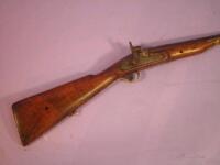 A 19thC Indian Lamb pattern type long rifle