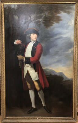 By or After Sir Joshua Reynolds (1723-1792). Portrait of Sir Patrick Blake, full length, oil on canvas, re-lined, 237cm x 147cm. Provenance: The Great House Collection, Kegworth. Auctioneer's Notes: This painting is listed as no.188a in the Reynolds ca - 3