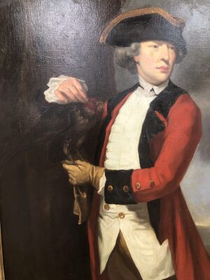 By or After Sir Joshua Reynolds (1723-1792). Portrait of Sir Patrick Blake, full length, oil on canvas, re-lined, 237cm x 147cm. Provenance: The Great House Collection, Kegworth. Auctioneer's Notes: This painting is listed as no.188a in the Reynolds ca - 4