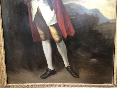 By or After Sir Joshua Reynolds (1723-1792). Portrait of Sir Patrick Blake, full length, oil on canvas, re-lined, 237cm x 147cm. Provenance: The Great House Collection, Kegworth. Auctioneer's Notes: This painting is listed as no.188a in the Reynolds ca - 7