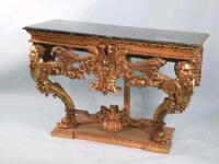 A mahogany console table