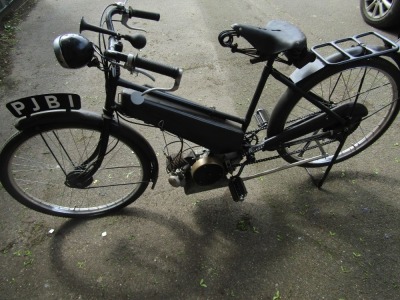 A motorised bicycle, with Villiers Deluxe Junior engine. - 4