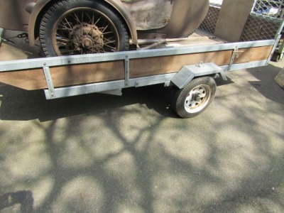 A single axle trailer, with ramp tail gate, - 2