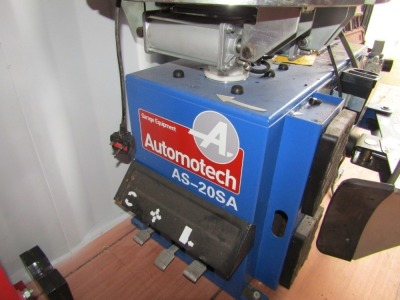 An Automotech AS-20SA semi automatic tyre changer. - 2