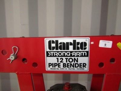 A Clark strong arm twenty tonne pipe bender. - 2