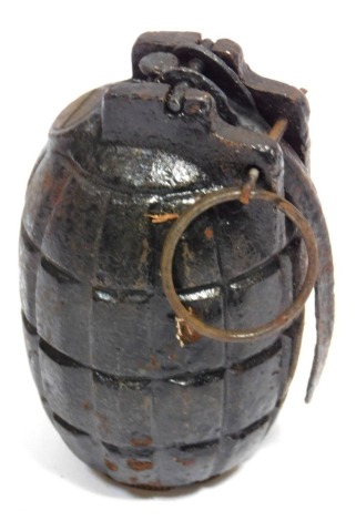 A No. 5 Mk1 Mills hand grenade, dated 1916.