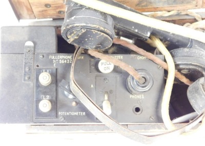 A World War I period Fuller field telephone. - 2